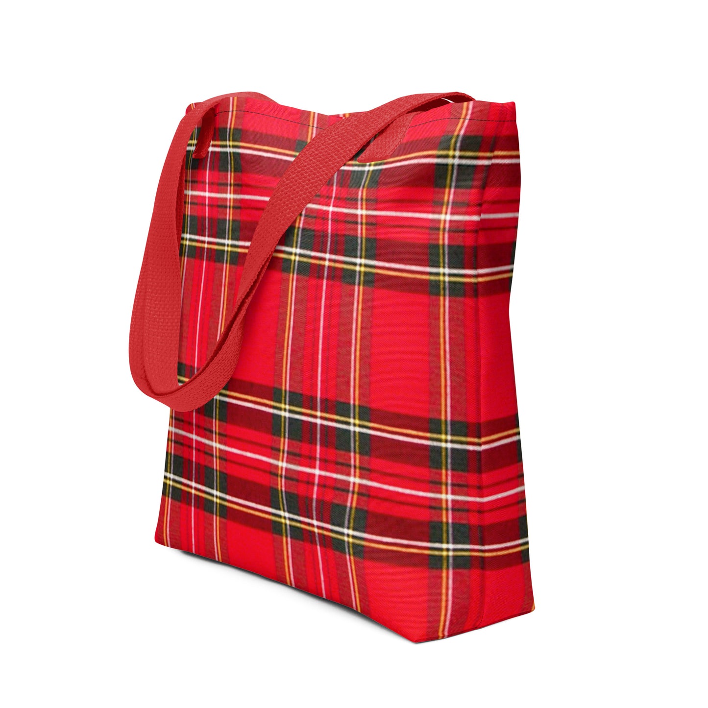 Red plaid shoulder bag for summer with adjustable strap perfect for casual outings
